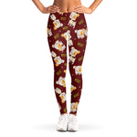 Happy Jack Russell Terrier Pattern Print Women's Leggings