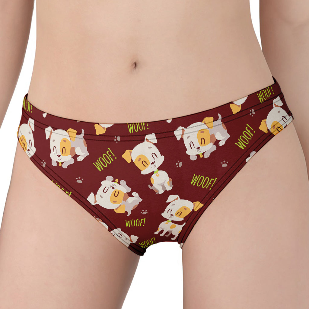 Happy Jack Russell Terrier Pattern Print Women's Panties