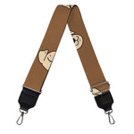 Happy Labrador Retriever Pattern Print Bag Strap