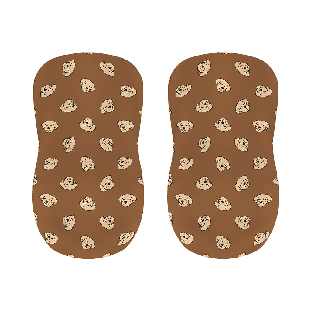 Happy Labrador Retriever Pattern Print Bar Stool Covers