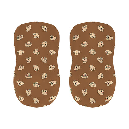 Happy Labrador Retriever Pattern Print Bar Stool Covers