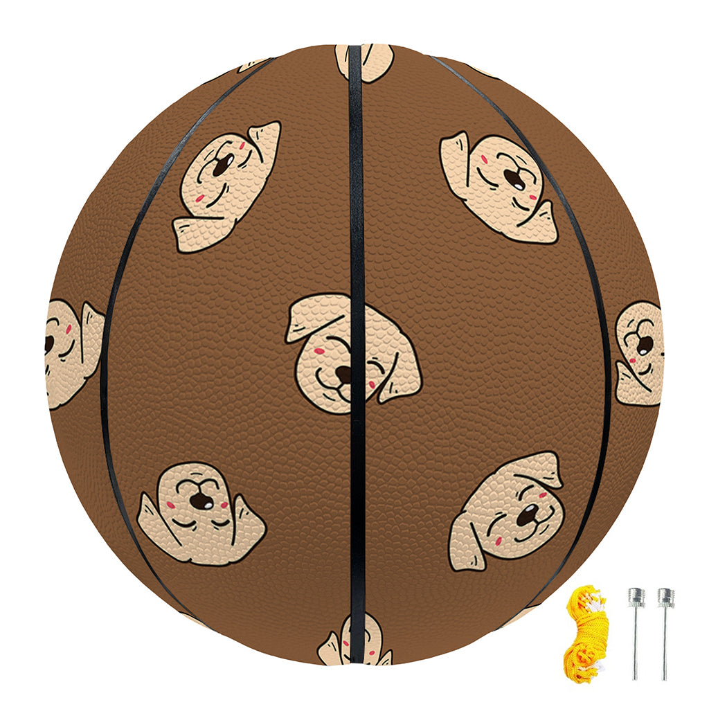 Happy Labrador Retriever Pattern Print Basketball