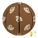 Happy Labrador Retriever Pattern Print Basketball