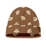 Happy Labrador Retriever Pattern Print Beanie