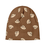 Happy Labrador Retriever Pattern Print Beanie