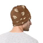 Happy Labrador Retriever Pattern Print Beanie
