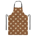 Happy Labrador Retriever Pattern Print Bib Apron With Pocket