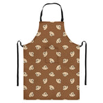 Happy Labrador Retriever Pattern Print Bib Apron With Pocket