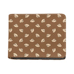 Happy Labrador Retriever Pattern Print Bifold Wallet