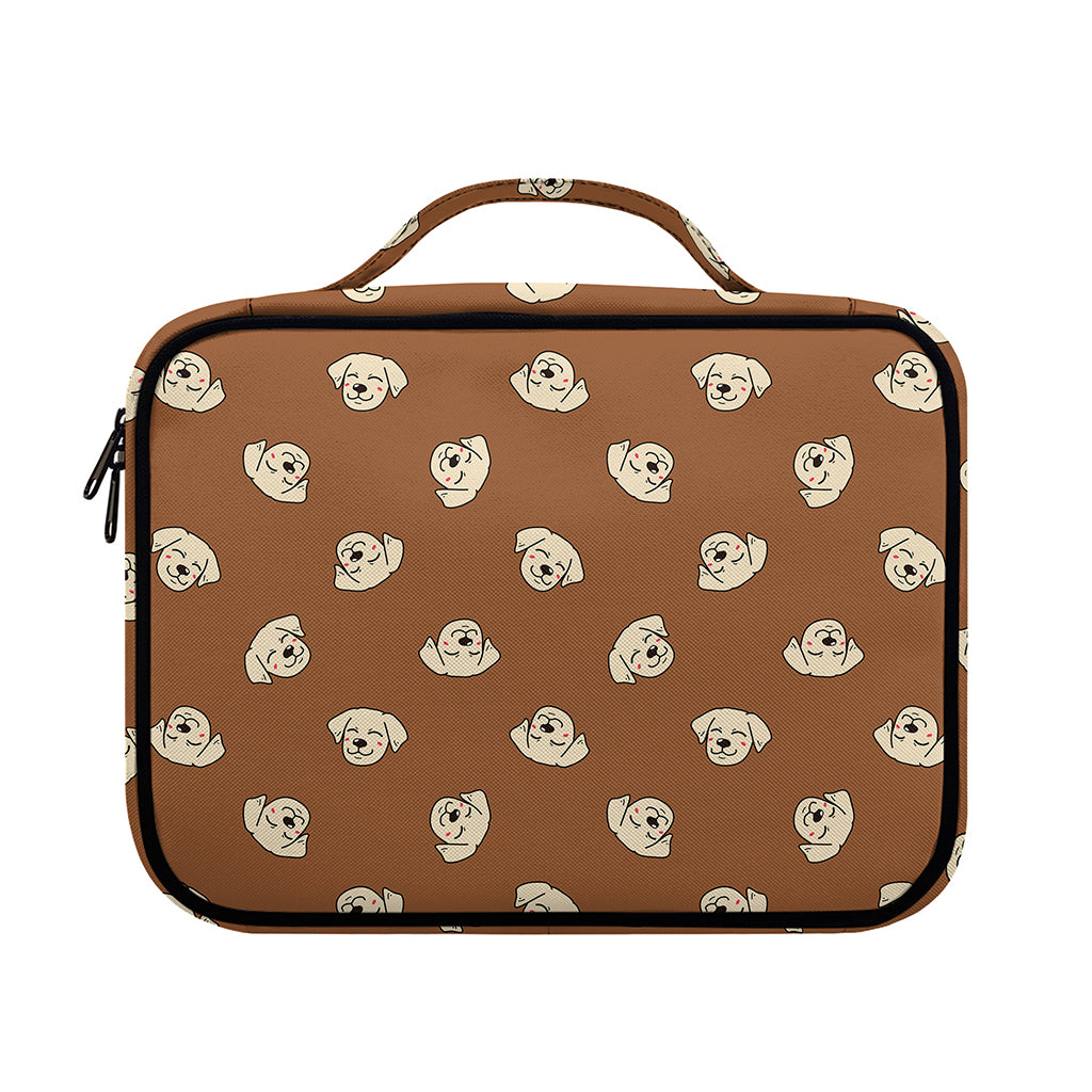 Happy Labrador Retriever Pattern Print Briefcase Bible Bag
