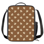Happy Labrador Retriever Pattern Print Crossbody Lunch Bag