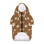 Happy Labrador Retriever Pattern Print Dog Zip Up Hoodie