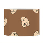 Happy Labrador Retriever Pattern Print Drum Lamp Shade
