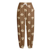 Happy Labrador Retriever Pattern Print Fleece Lined Knit Pants