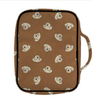 Happy Labrador Retriever Pattern Print Front Pocket Bible Bag
