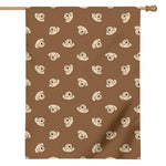 Happy Labrador Retriever Pattern Print House Flag