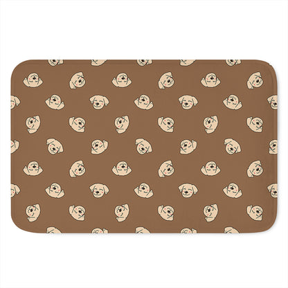 Happy Labrador Retriever Pattern Print Indoor Door Mat