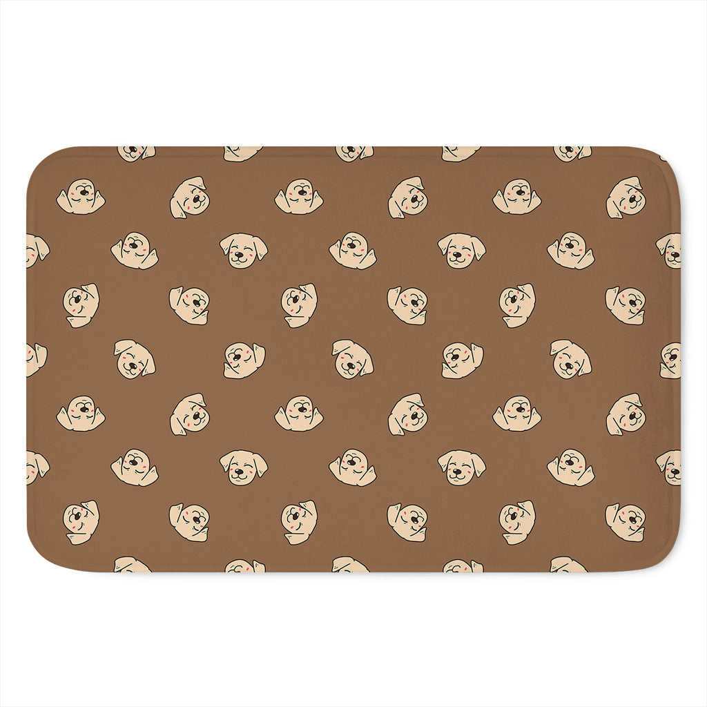 Happy Labrador Retriever Pattern Print Indoor Door Mat