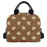 Happy Labrador Retriever Pattern Print Insulated Lunch Bag