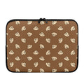 Happy Labrador Retriever Pattern Print Laptop Sleeve