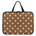 Happy Labrador Retriever Pattern Print Laptop Sleeve With Handle