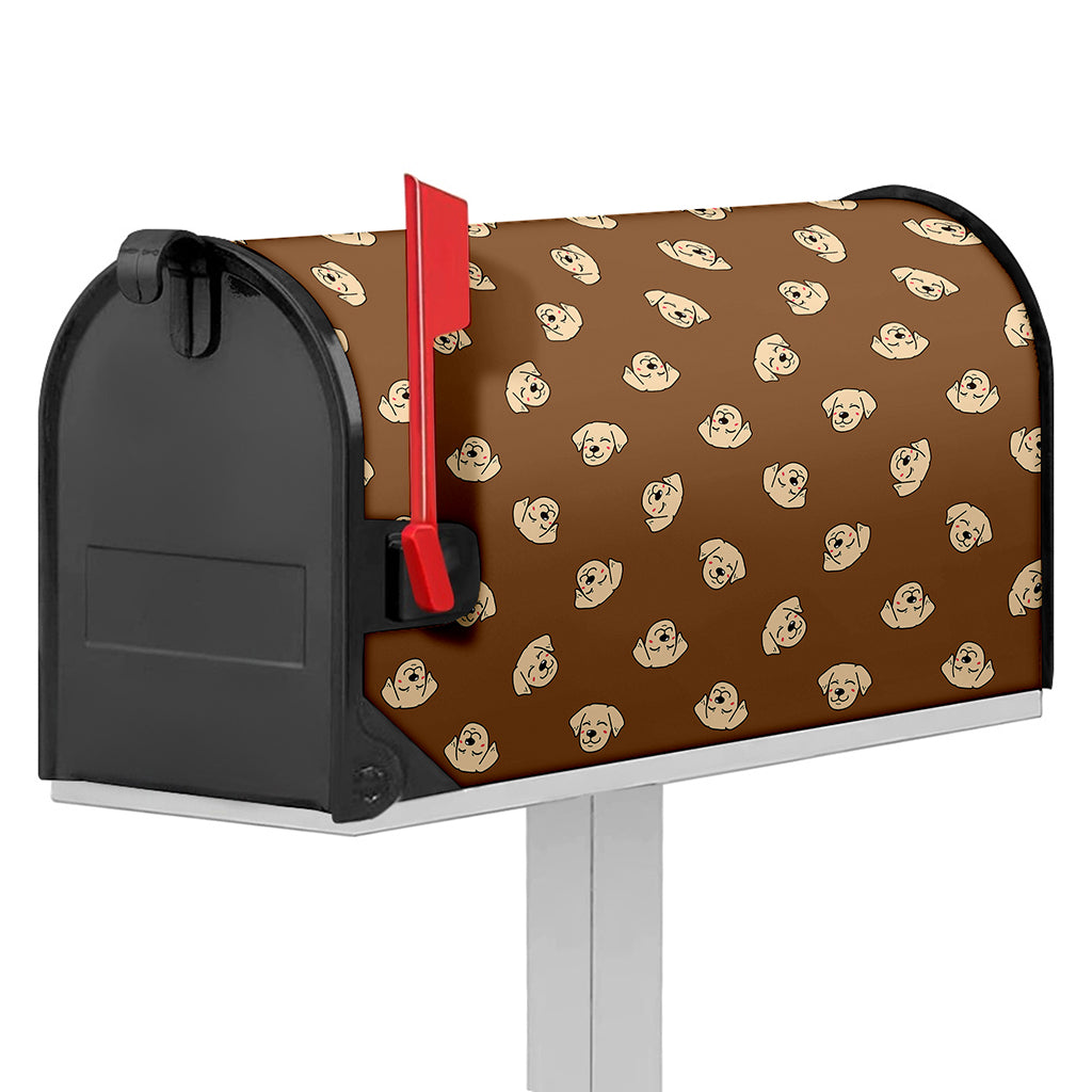 Happy Labrador Retriever Pattern Print Mailbox Cover