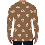 Happy Labrador Retriever Pattern Print Men's Long Sleeve T-Shirt
