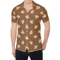 Happy Labrador Retriever Pattern Print Men's Shirt