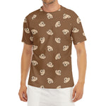 Happy Labrador Retriever Pattern Print Men's Short Sleeve Rash Guard