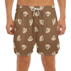 Happy Labrador Retriever Pattern Print Men's Split Running Shorts