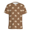 Happy Labrador Retriever Pattern Print Men's Sports T-Shirt