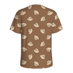 Happy Labrador Retriever Pattern Print Men's Sports T-Shirt