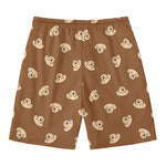 Happy Labrador Retriever Pattern Print Men's Swim Trunks