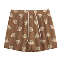 Happy Labrador Retriever Pattern Print Mesh Shorts
