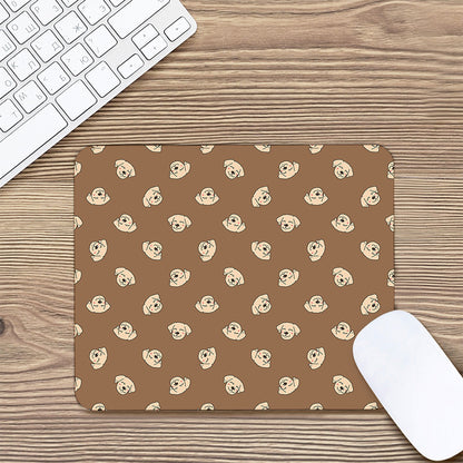 Happy Labrador Retriever Pattern Print Mouse Pad