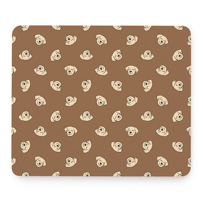 Happy Labrador Retriever Pattern Print Mouse Pad
