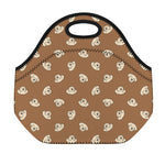 Happy Labrador Retriever Pattern Print Neoprene Lunch Bag