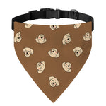 Happy Labrador Retriever Pattern Print Over The Collar Dog Bandana
