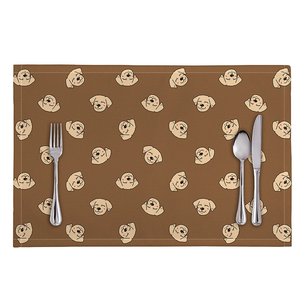 Happy Labrador Retriever Pattern Print Placemat