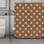 Happy Labrador Retriever Pattern Print Polyester Shower Curtain