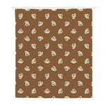 Happy Labrador Retriever Pattern Print Polyester Shower Curtain