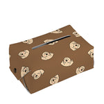 Happy Labrador Retriever Pattern Print Rectangle Tissue Box Cover