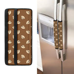 Happy Labrador Retriever Pattern Print Refrigerator Handle Covers