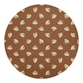 Happy Labrador Retriever Pattern Print Round Blanket