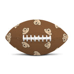 Happy Labrador Retriever Pattern Print Rugby Ball