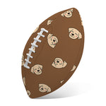 Happy Labrador Retriever Pattern Print Rugby Ball