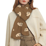 Happy Labrador Retriever Pattern Print Scarf