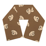 Happy Labrador Retriever Pattern Print Scarf