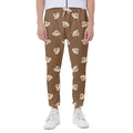 Happy Labrador Retriever Pattern Print Joggers