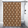 Happy Labrador Retriever Pattern Print Shower Curtain